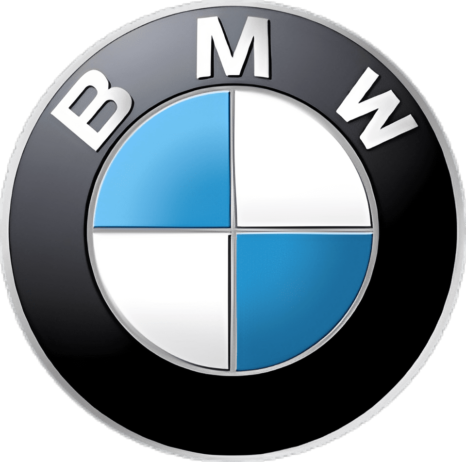 BMW logo with blue and white colors.